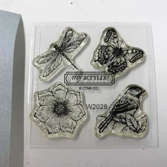 NEW Close To My Heart CTMH W2028 Mini Stamp Set Delicate Wings bird, butterfly - Picture 4 of 7